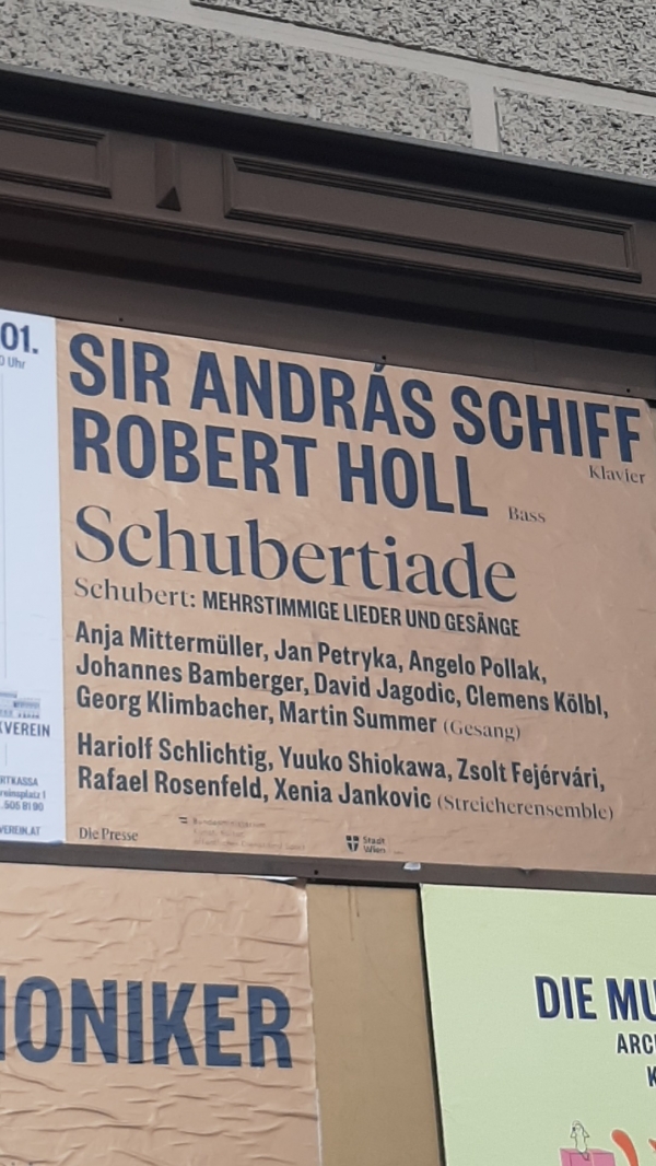 Schubert with Sir András Schiff in the Musikverein